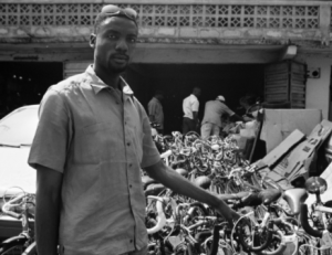 At the CRTPD warehouse, Kenema, Sierra Leone