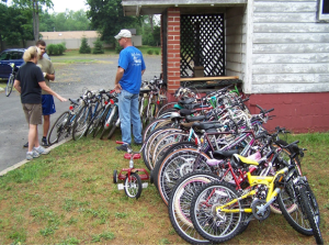 Bikes ready for the P4P truck in Colts Neck