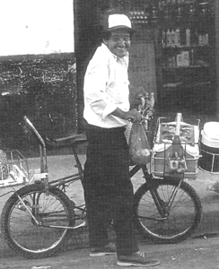 Adan prepares for lunch delivery in Rivas