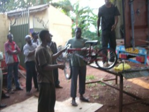 Bicycles arrive at EIT.