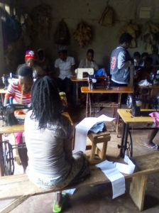 Uganda group in classroom