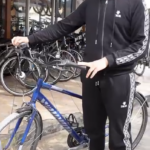 Klodjan and his bike, Albania, February 2025