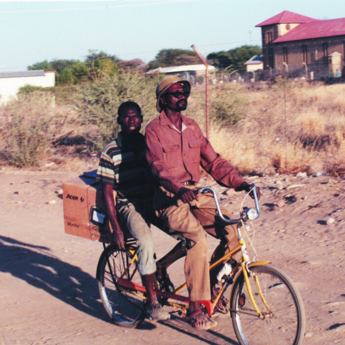 Namibia tandem bike taxi service