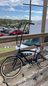Beach bike with long bars