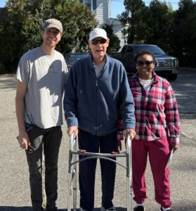 Alan, Warren and caretaker