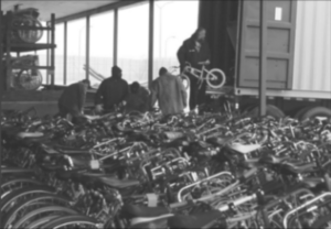 Bike refurbing at Ellsworth Correctional Facility