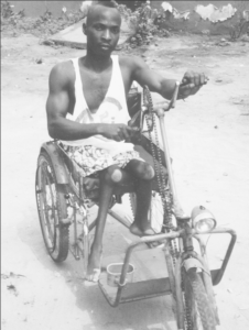 Cycle wheelchair in Ghana